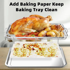 18.6×12.8oven-safe air fryer basketcomes with 30 sheets of baking paper 07FC0E-D4 - KOEEK