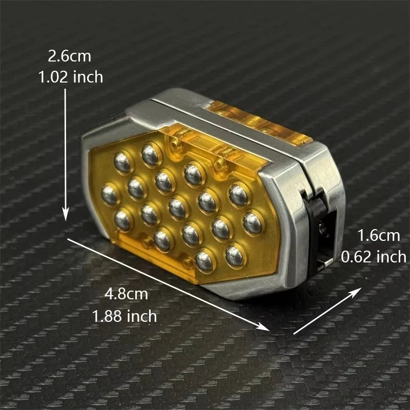 EDC Fun Bubble Press Fidget Slider Mechanical Stainless Steel Push Haptic Slider 07FC0E-D4 - KOEEK