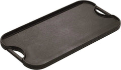 Cast Iron Reversible Grill/Griddle, 20-inch x 10.44-inch, Black 07FC0E-D4 - KOEEK