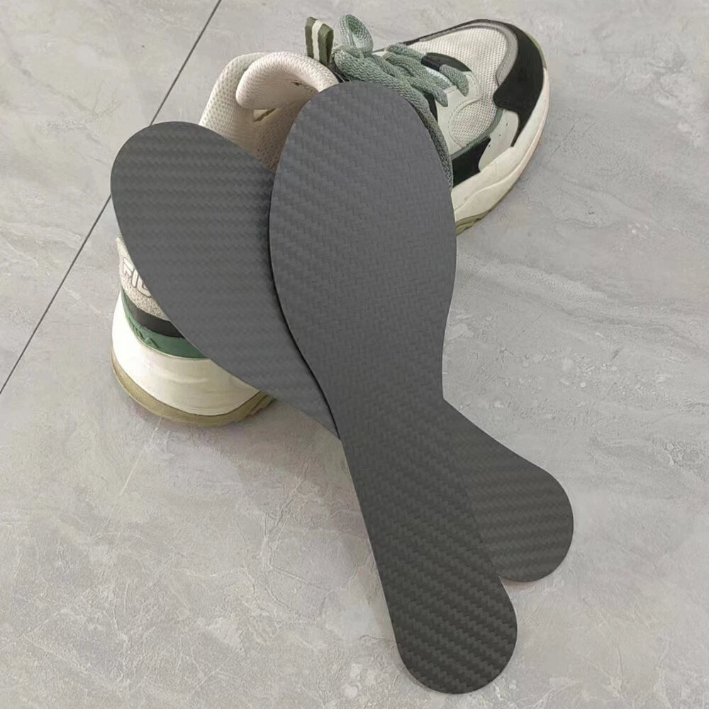 1 Pair Men Carbon Fiber Insole Women Sports Shoe-Pad for Soccer Basketball Boots 07FC0E-D4 - KOEEK