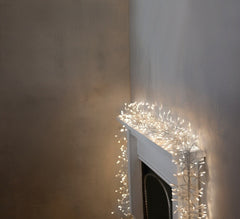 2x Premier 960 LED Cluster Multi-Action Christmas Tree Lights Clear Cable WHITE PREMIER - KOEEK