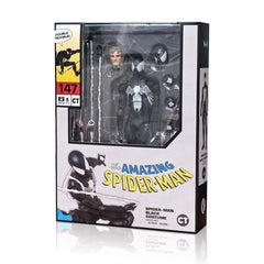 In Stock！ MAFEX No.147 Spider-Man Black Costume COMIC Ver. Action Figure CT Ver. 07FC0E-D4 - KOEEK