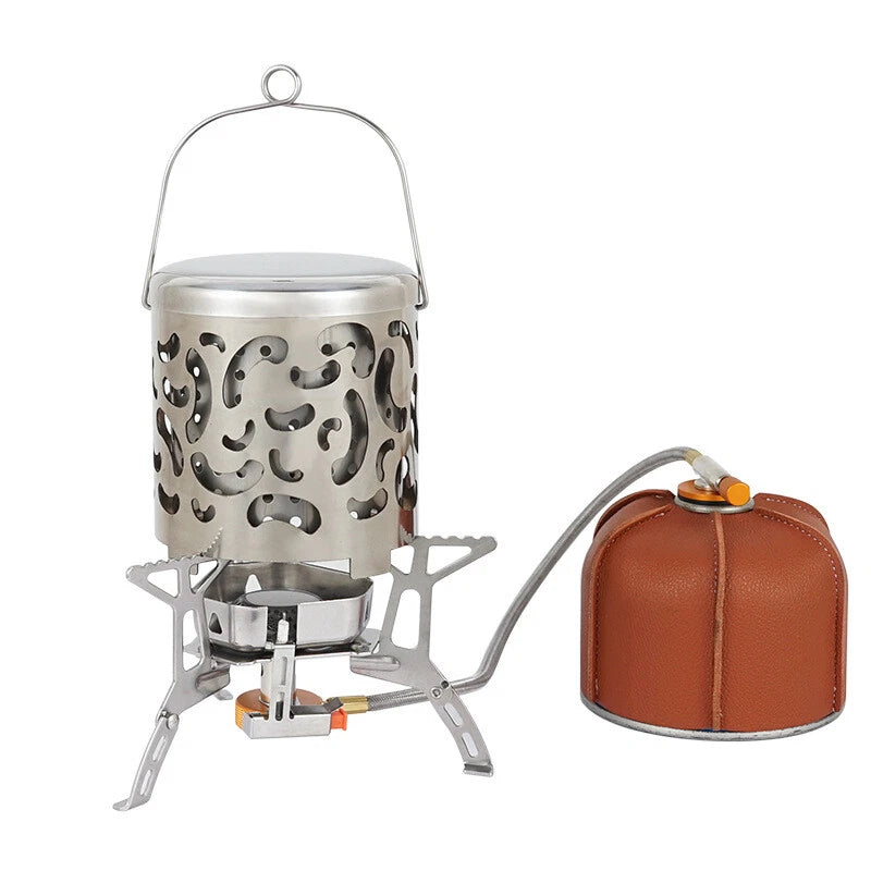 Outdoor Heating Hood Stove Tent Heater Equipment Camping Portable StainlessSteel 07FC0E-D4 - KOEEK