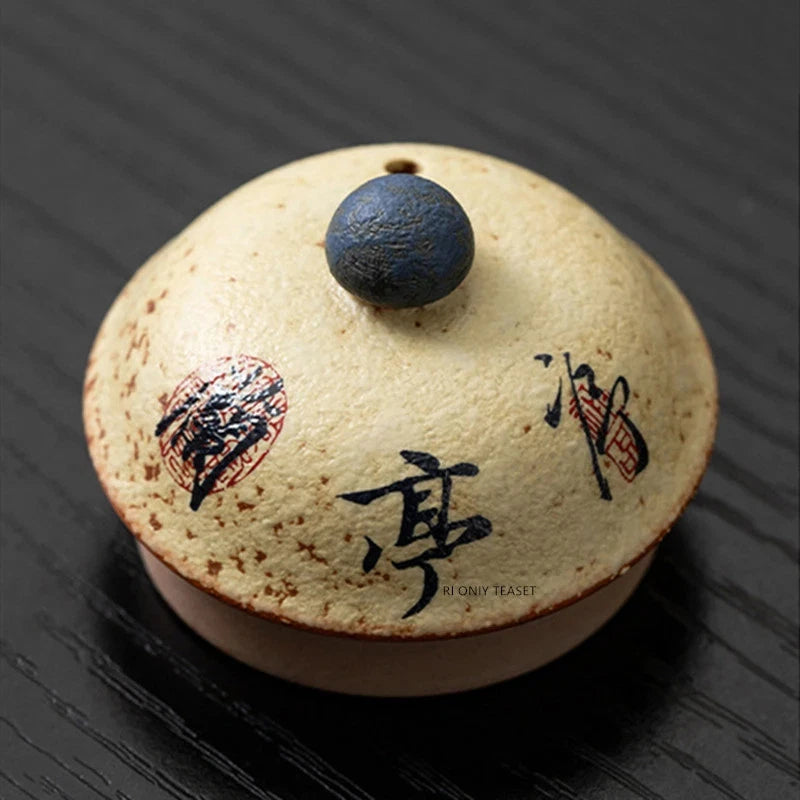140ml Chinese Retro Ceramic Handmade Tea Pot Ball Hole Filter Tea Kettle Teaware 07FC0E-D4 - KOEEK