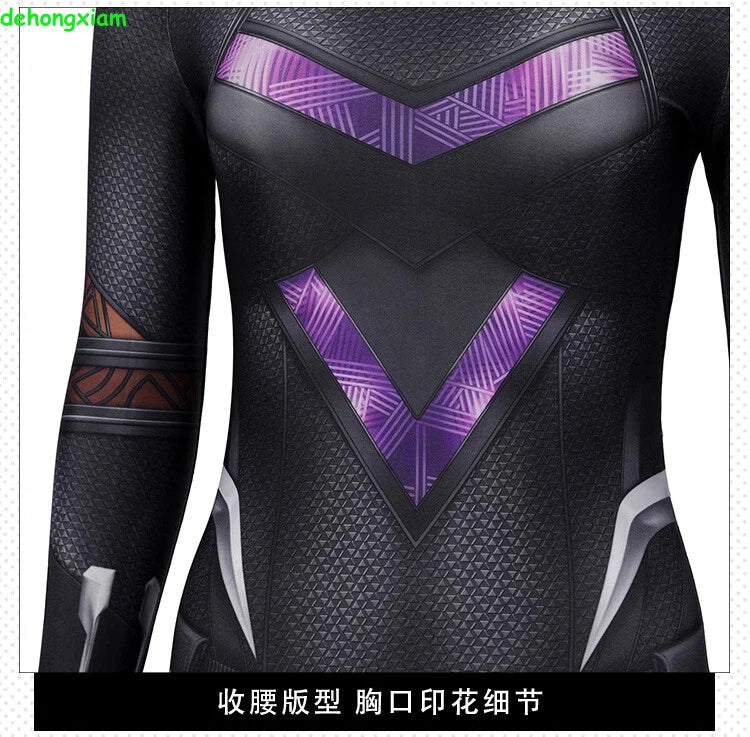 Black Panther Wakanda Forever Cosplay Shuri Costume Bodysuit Jumpsuit Women Suit 07FC0E-D4 - KOEEK