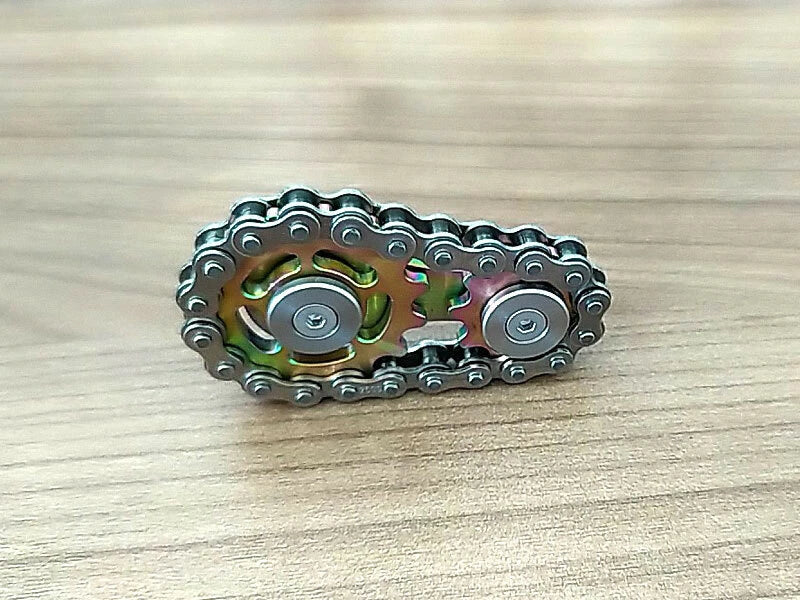 Sprockets Chains Fingertips Spinning Decompression Top Gearwheel Gyro EDC Toys 07FC0E-D4 - KOEEK