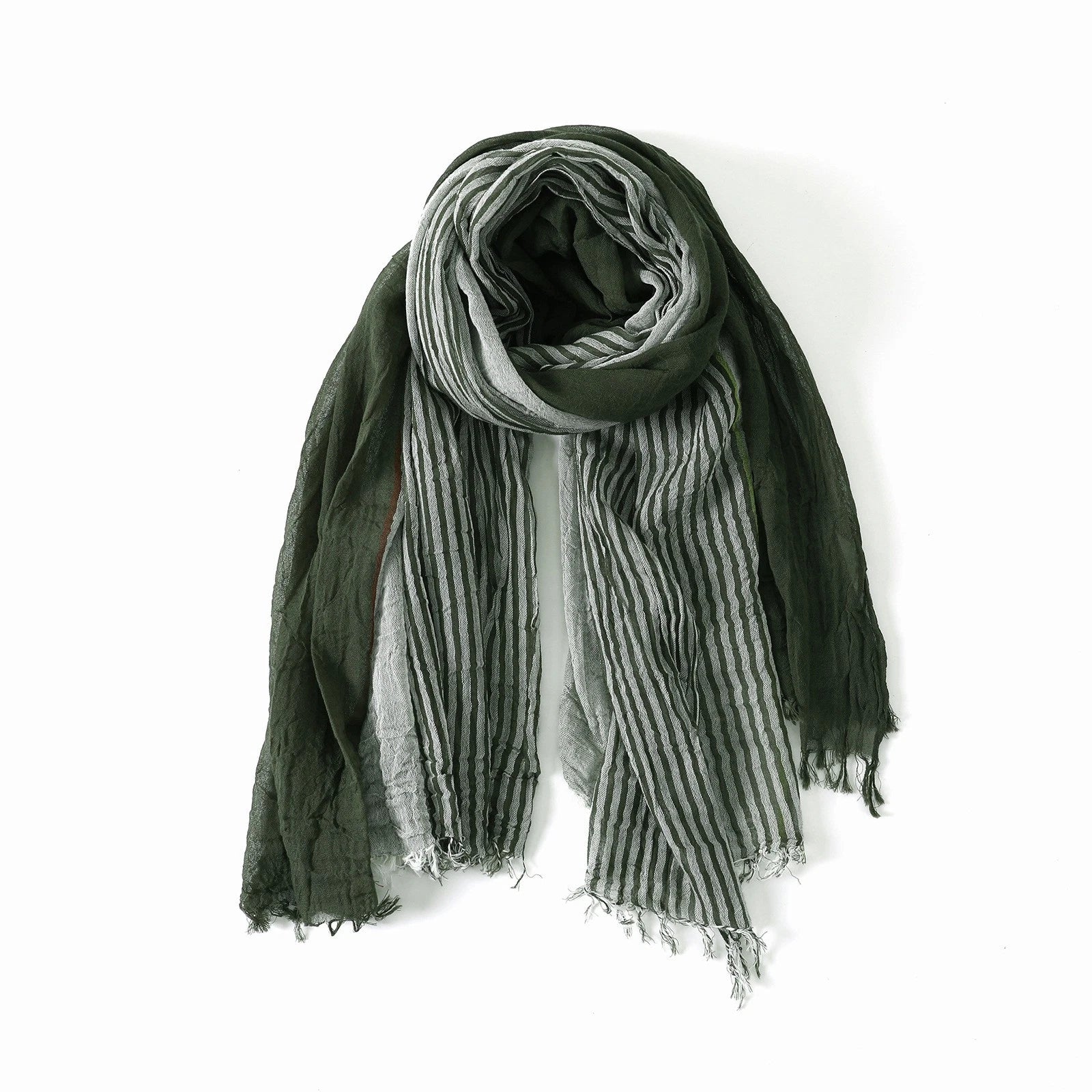 Mens Soft Cotton Made Bandana Scarf Stitching Colors Autumn Winter Shawl Necktie 07FC0E-D4 - KOEEK