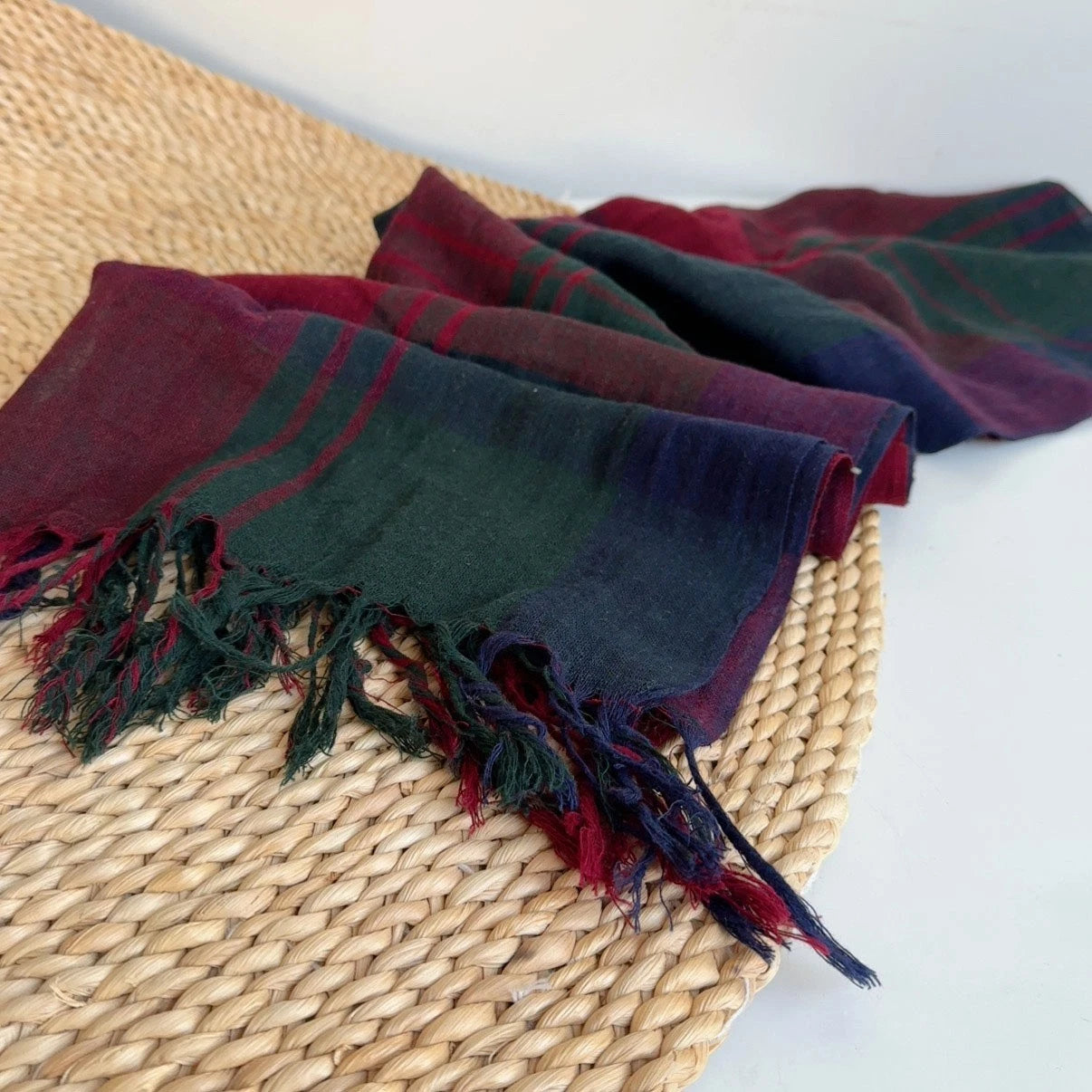 Unisex Linen Cotton Soft Winter Warm Scarf Shawl Mens Bandana Neckerchief Wrap 07FC0E-D4 - KOEEK