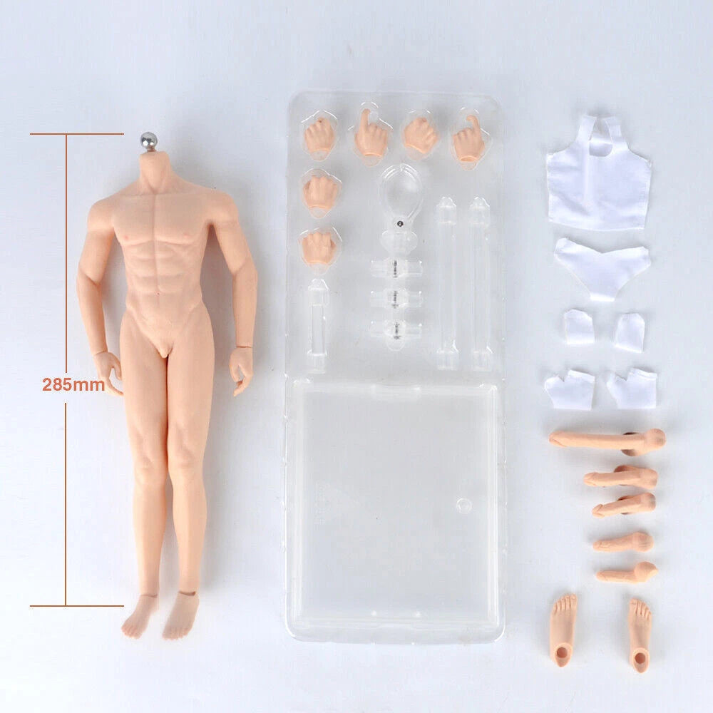 1:6 JIAOU DOLL Seamless Male Body Suntan Flexible Action Figure Changable Feet 07FC0E-D4 - KOEEK