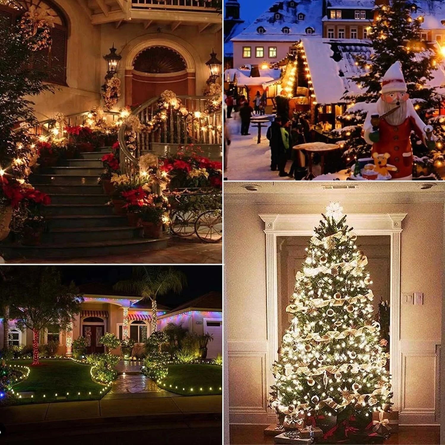 Vintage C9 LED Outdoor Warm White Christmas Lights, 50ft C9 String Lights 07FC0E-D4 - KOEEK