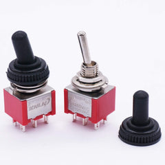 new Twidec/10Pcs Mini Toggle Switch DPDT 2 Position 6 Pins ON-ON AC 6pin TWIDEC - KOEEK