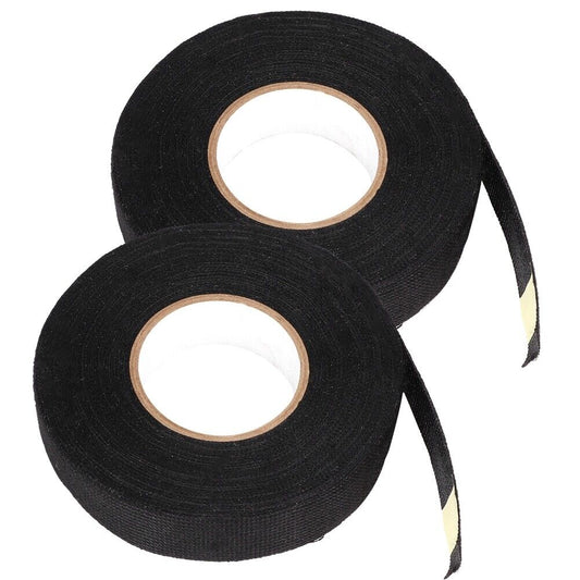 new 15mx19mm Cloth Adhesive Black Tape Insulation Wiring Harness For Car Tool koeek - KOEEK