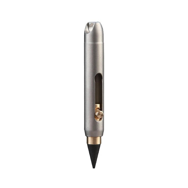 EDC Mini Titanium Brass Infinity Pencil Portable Writing Tool Keychain Outdoor 07FC0E-D4 - KOEEK
