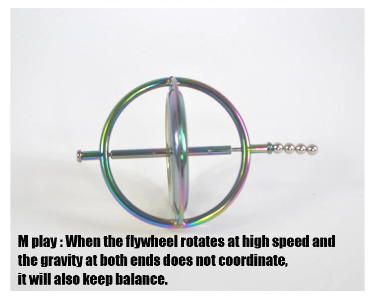 Metal Gyroscope Anti Gravity Rotating Balance Mechanical Gyroscope Teaching Tool 07FC0E-D4 - KOEEK