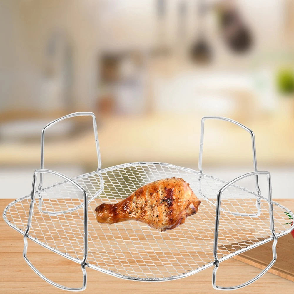 Stainless Steel Grill Vegetable Air Fryer Cooking Racks Accessories 07FC0E-D4 - KOEEK