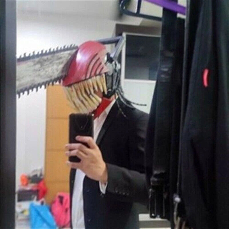 Chainsaw Man Pochita Man EVA foam Helmet Mask Handsaw Cosplay Halloween props 07FC0E-D4 - KOEEK