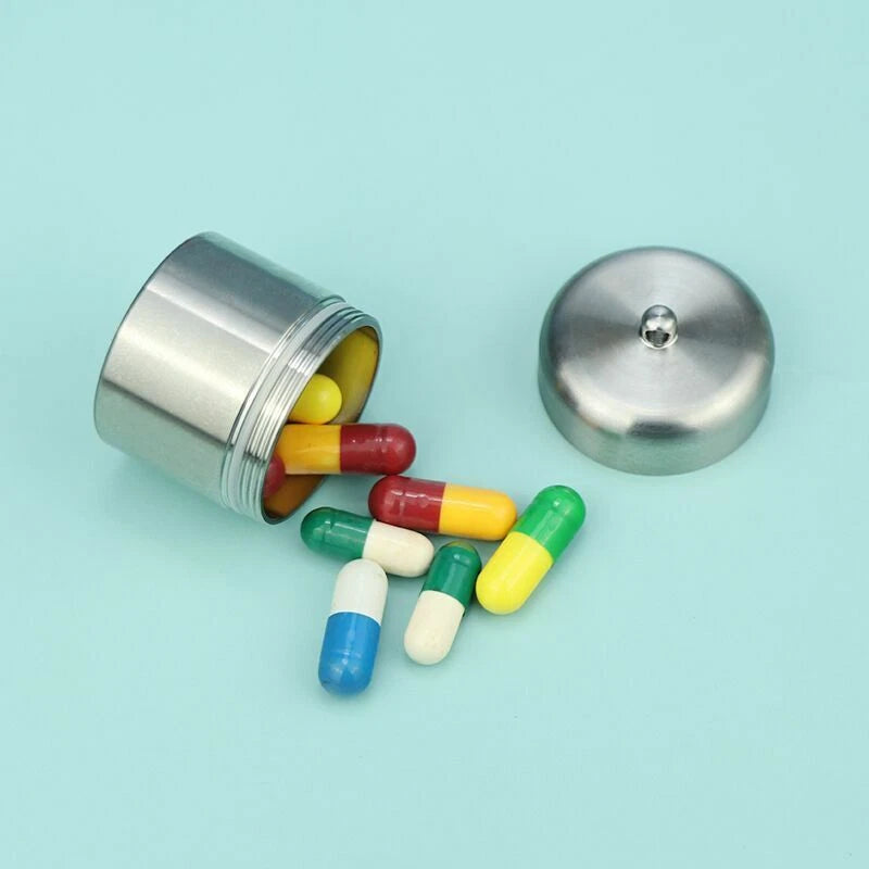 EDC Titanium Multi Tools Waterproof Portable Medicine Bottle Key Pendant Box Set 07FC0E-D4 - KOEEK