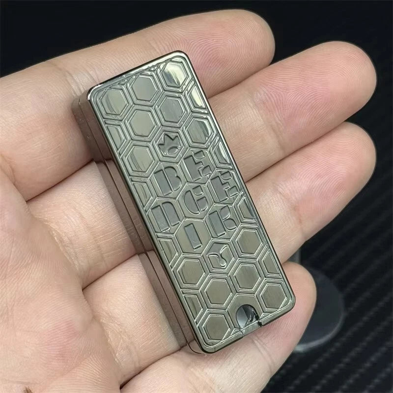 Hot Bee with Crown EDC Fidget Slider Stainless Steel Mechanical Push Fidget Toys 07FC0E-D4 - KOEEK
