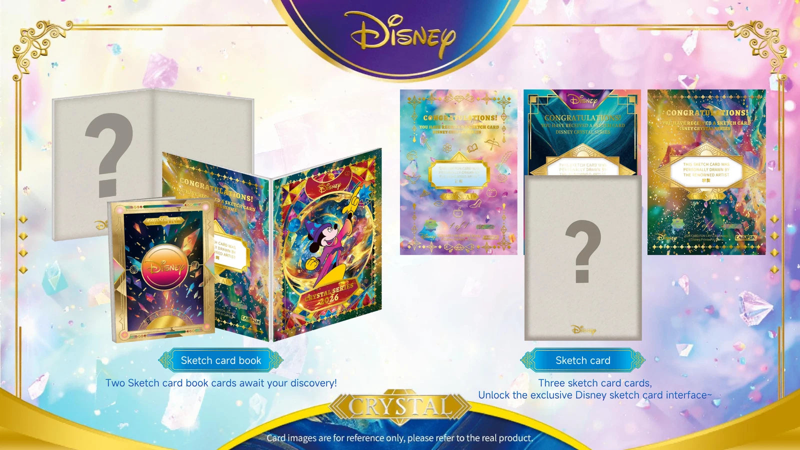 2026 CardFun Disney Crystal Series Trading Cards Hobby Box Sealed Pre-Order 07FC0E-D4 - KOEEK