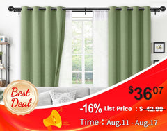 1-inch double curtain rod, suitable for 72 to 144 inches 07FC0E-D4 - KOEEK