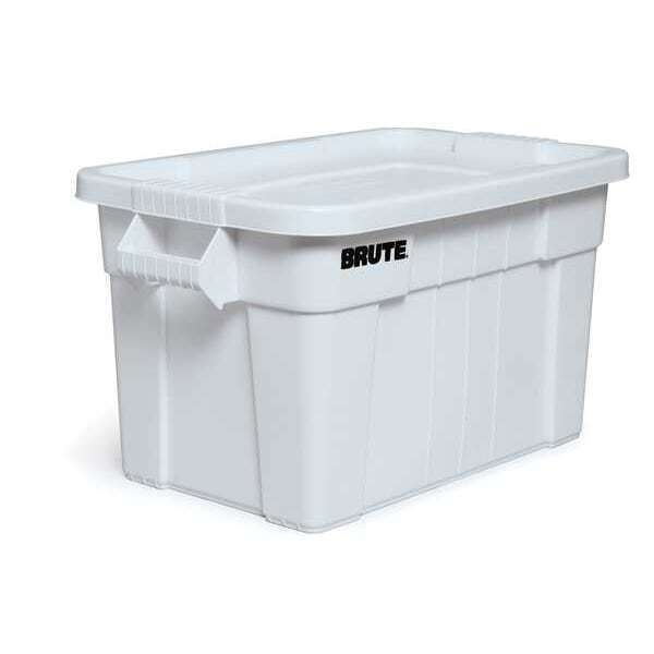 new Rubbermaid Commercial Fg9s3100wht Storage Tote, White, Plastic, 27 In L, 17 koeek - KOEEK