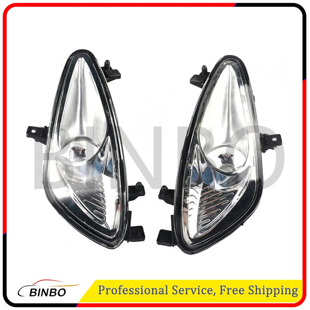 Fog Lamp Light Chrome Housing Pair For 2007-2009 Mercedes Benz S-Class W221 S550 07FC0E-D4 - KOEEK