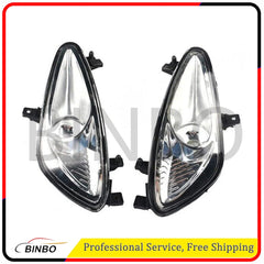 Fog Lamp Light Chrome Housing Pair For 2007-2009 Mercedes Benz S-Class W221 S550 07FC0E-D4 - KOEEK