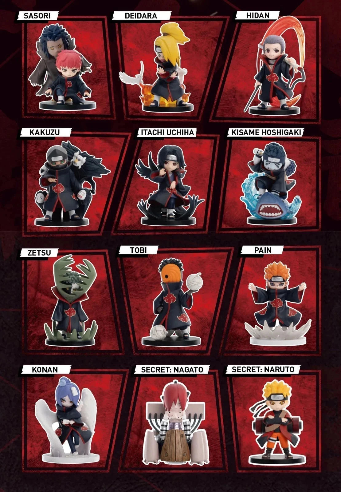 Authentic GONG Naruto: Shippuden Series Battle Against Akatsuki Figure Blind Box 07FC0E-D4 - KOEEK
