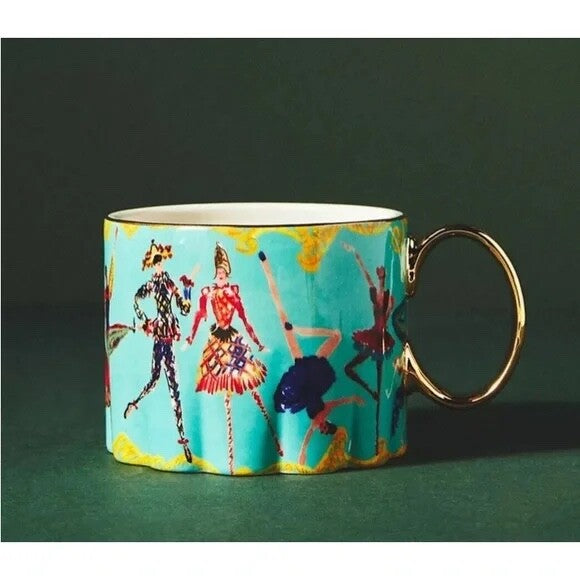 Anthropologie Pauline de Roussy de Sales Christmas  Mug ANTHROPOLOGIE - KOEEK