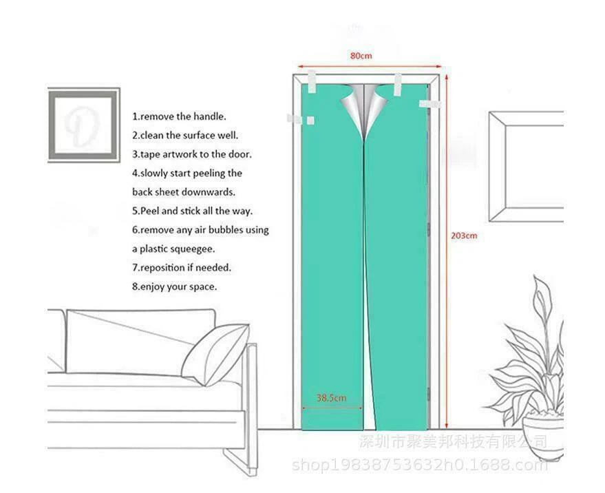 Egyptian Pharaohs 3D Self-Adhesive Door Sticker Wallpaper Decals Murals Decor 07FC0E-D4 - KOEEK