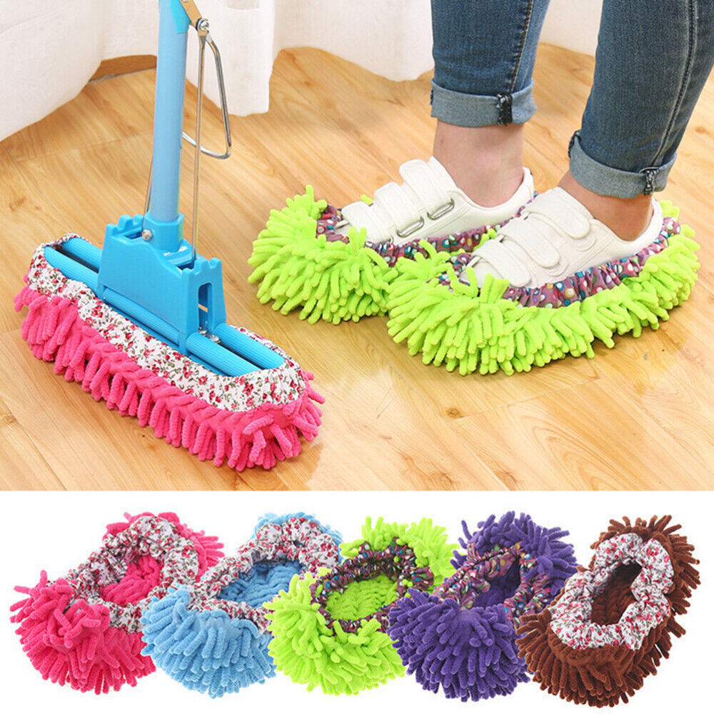 new Floor Cleaning Slippers Sweeping Mop for Women Microfiber Duster Mops koeek - KOEEK