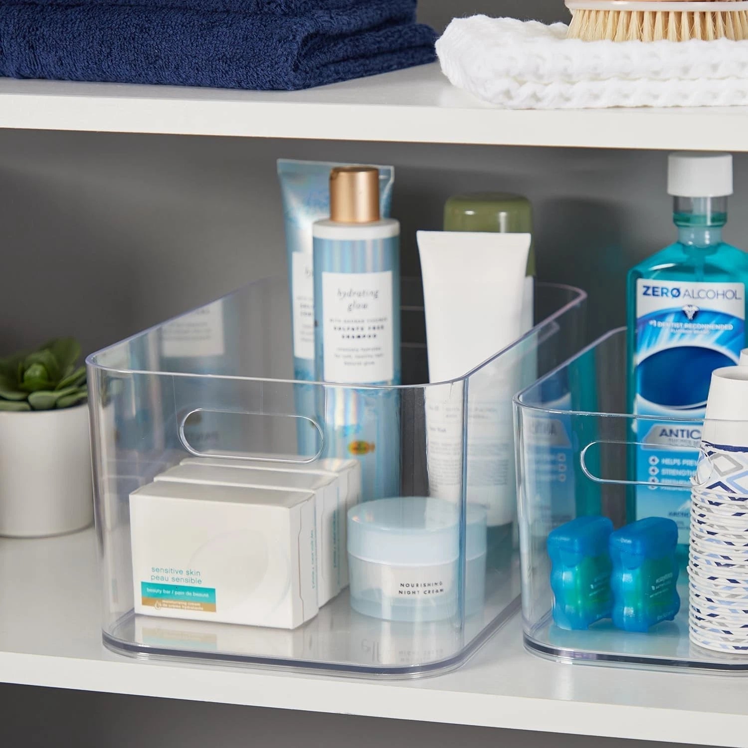 Transparent plastic storage box, food storage container: 12 inches × 8 inches 07FC0E-D4 - KOEEK