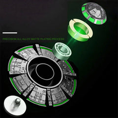 Alien UFO Fidget Spinner EDC Toy Adult Metal Fidget Toy ADHD Hand Spinner Toy 07FC0E-D4 - KOEEK