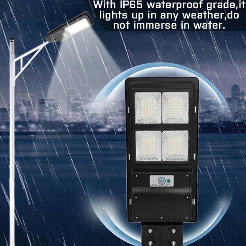 ny 99000000LM Kommerciel LED Solar Gadelys IP67 Lys parkeringsplads Vejlampe