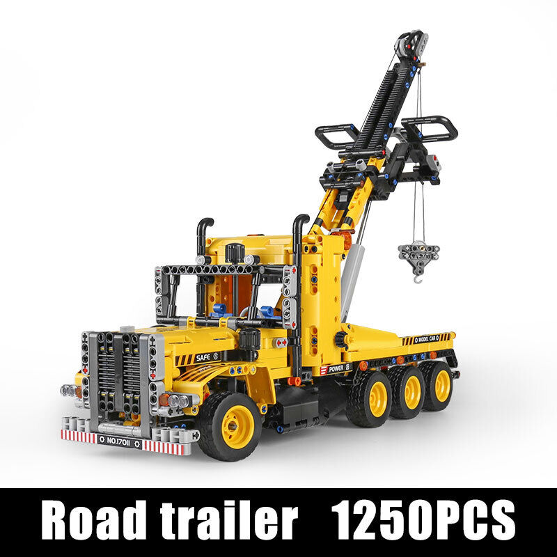 new MOULD KING 17011 Road Trailer Tow Truck Building Blocks Kids Toys MOC Kit Gift KOEEK - KOEEK