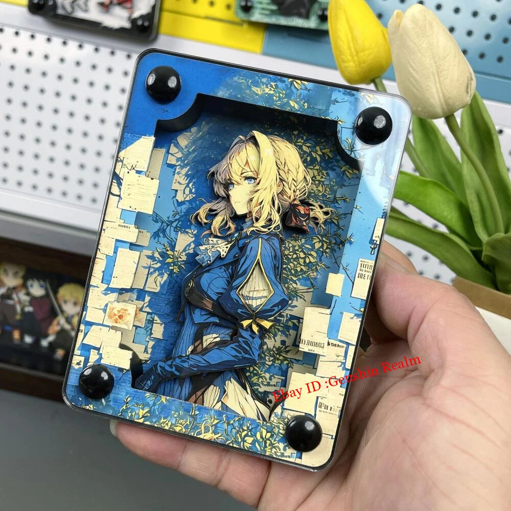 Anime Violet Evergarden Acrylic Brick 3D Card Figure Collection Decor Gift 07FC0E-D4 - KOEEK