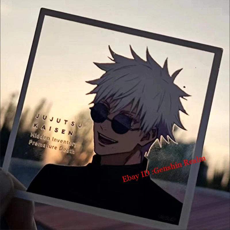2Pcs Anime Jujutsu Kaisen Satoru Gojo Acrylic Clear Card Photo Shooting Prop 07FC0E-D4 - KOEEK