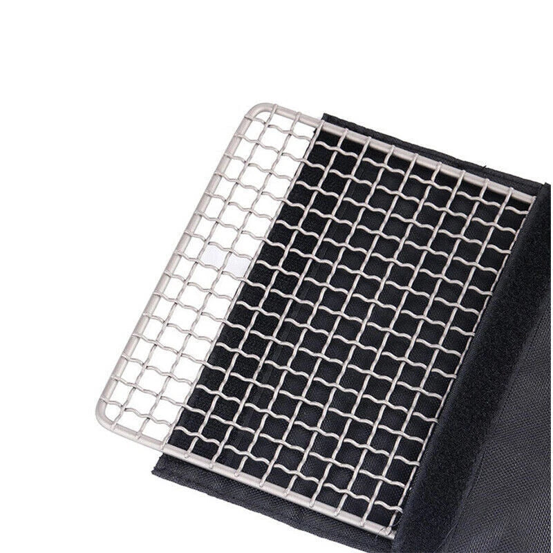 Outdoor Titanium Picnic Barbecue Grid Grill Picnic Portable Ultralight Barbecue 07FC0E-D4 - KOEEK