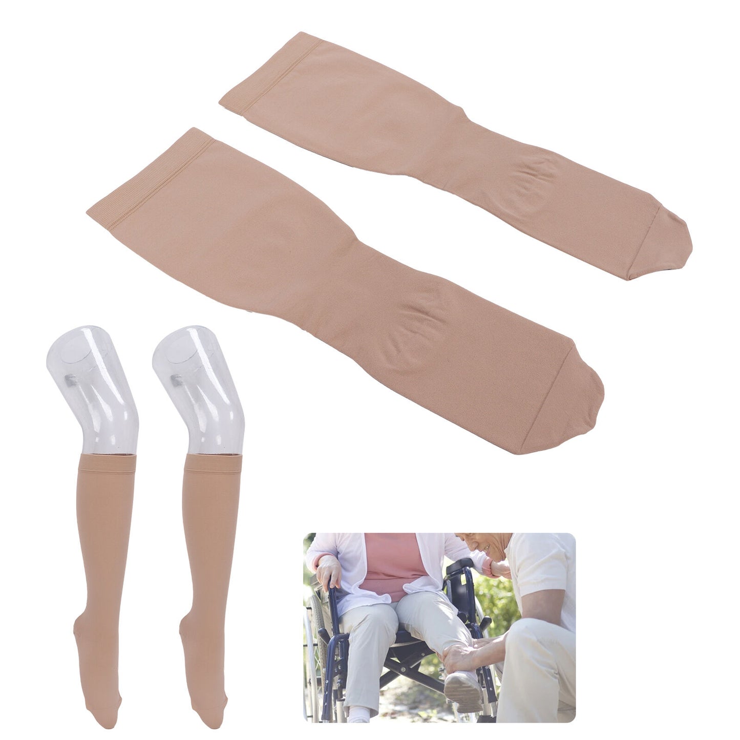 new Compression Socks 23‑32 MmHg High Swelling Relief Compression Stockings(L ) HGF koeek - KOEEK