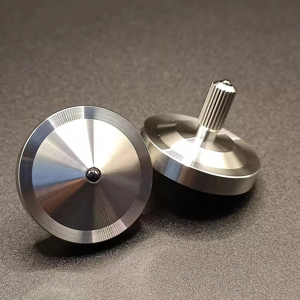 Stainless Steel Hand Twisting Spinning Top Gyro Gyroscope Spinner Toy Gift 07FC0E-D4 - KOEEK