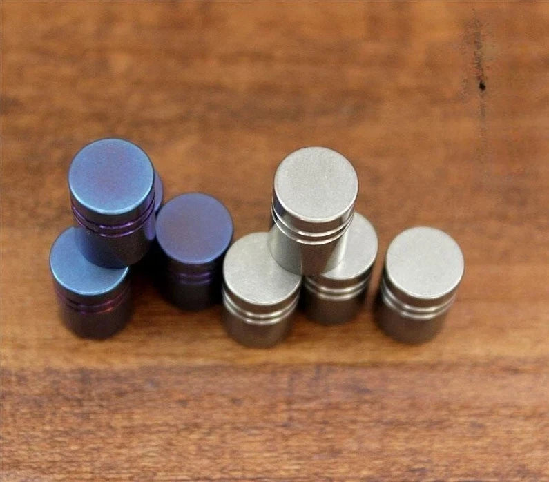 4PCS Titanium Alloy Universal Tire Valve Dust Cap Air Nozzle Cap for Car Bicycle 07FC0E-D4 - KOEEK