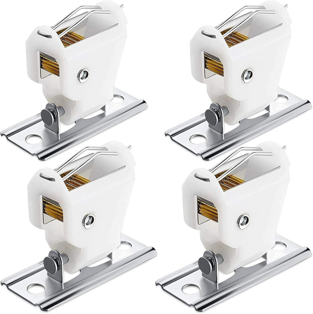 new 6 Pcs Roman Shade Cord Lock Holds up to 3 Cords Austrian Window White 07FC0E-D4 - KOEEK