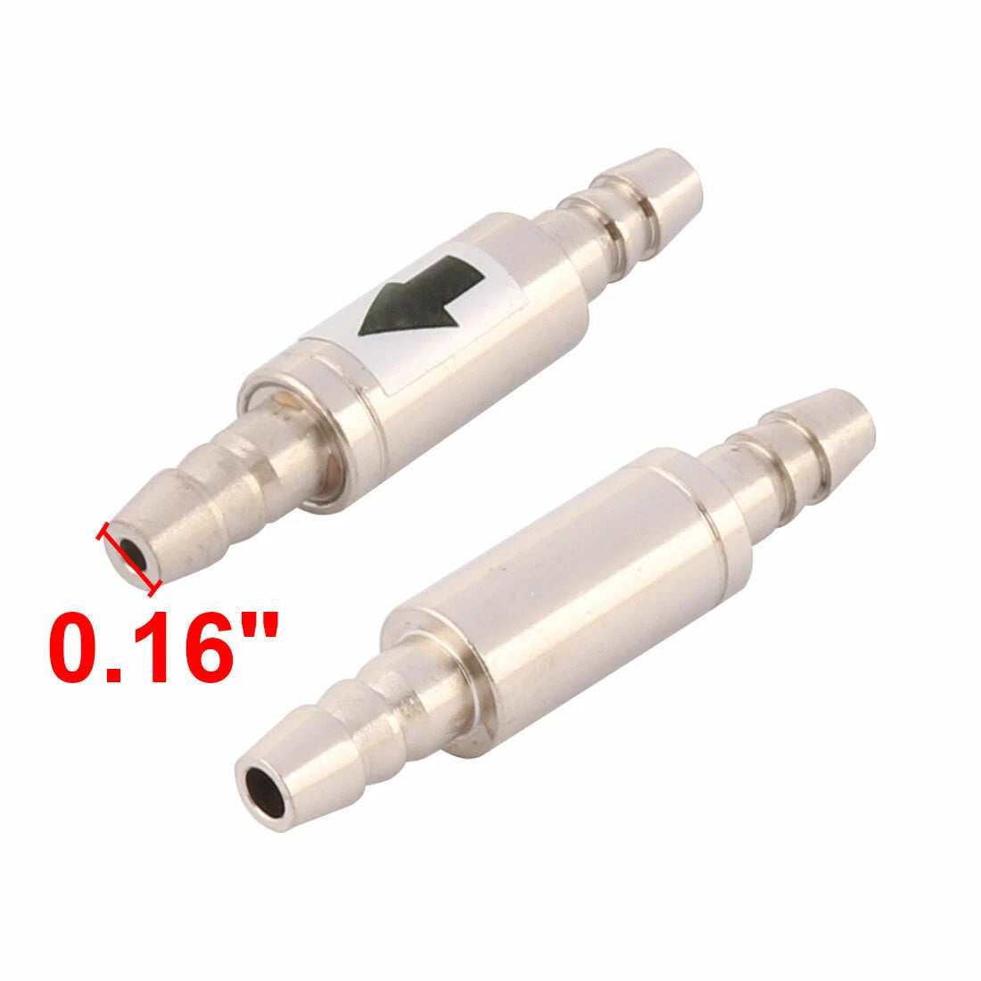 Aquarium Non Return Metal Check Valve 2pcs for Air Pump Airline Tubing 07FC0E-D4 - KOEEK