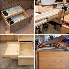 new DAJAVE 6PCS 16 Inch Wood Drawer Slides, Wooden Slide 16 Inch, DAJAVE - KOEEK