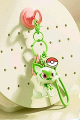 Pokemon Authentic Funism Sprigatito keychain charm Clip On Phone Strap figureToy