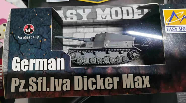 Easy Model 1/72 German K.Pz.Sfl.IVa "Dicker Max" Plastic Finished Model #35108 EASY_MODEL - KOEEK