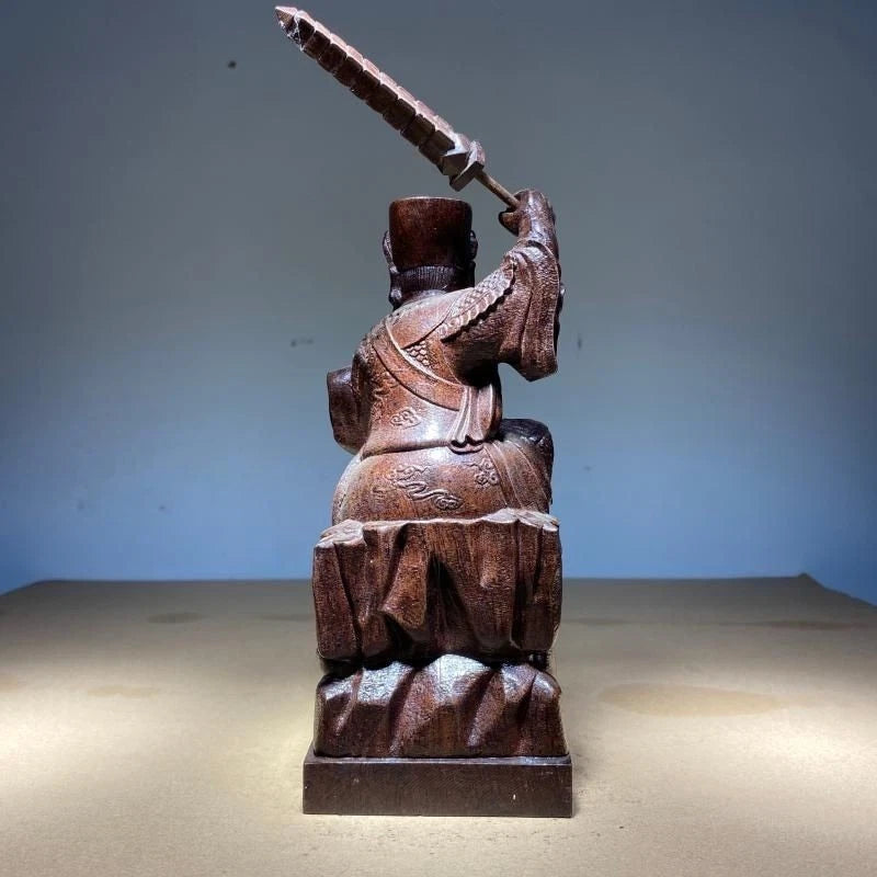 ‌Agarwood Chinese Deity Sculpture Home Decor Statue‌ 07FC0E-D4 - KOEEK