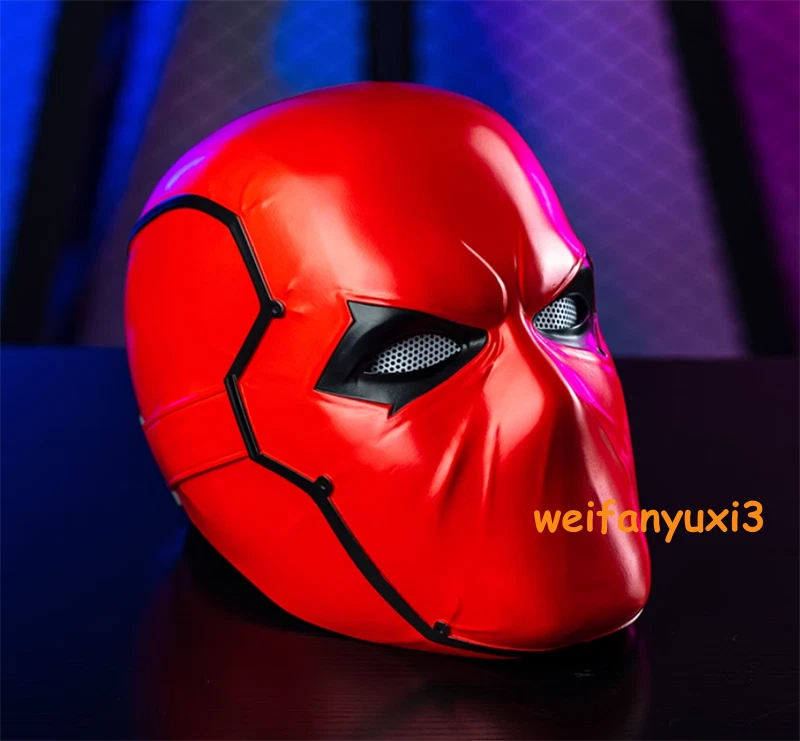 Halloween Red Hood Mask Cosplay Batman Superhero 1/1 Helmet Marvel Wearable 07FC0E-D4 - KOEEK