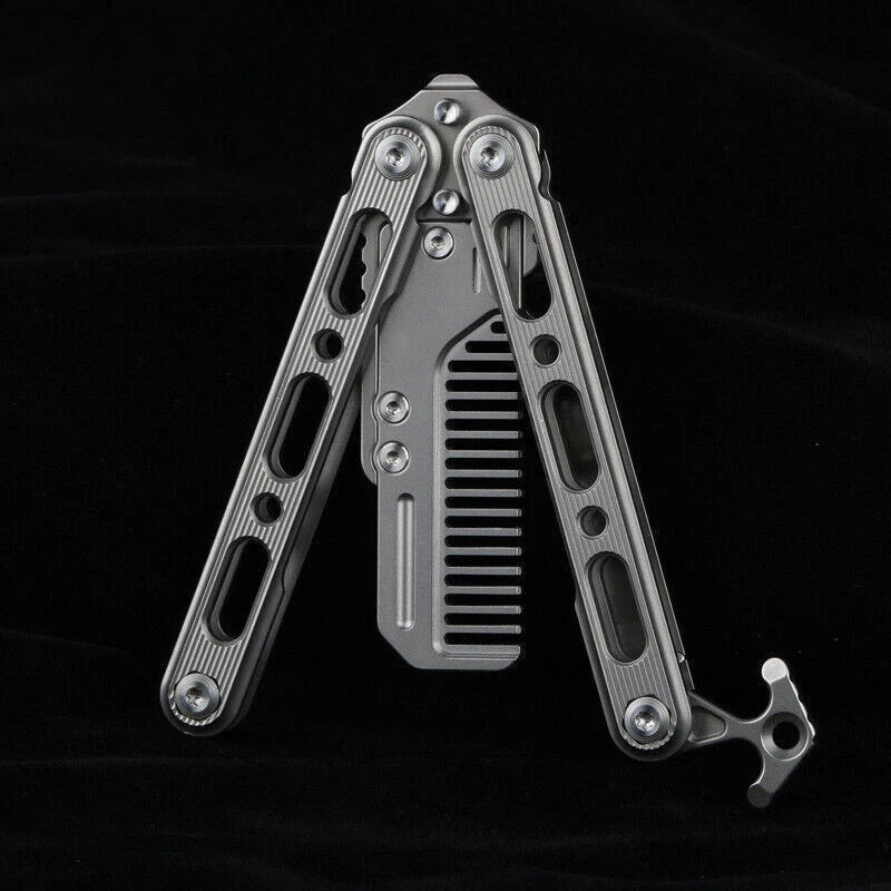 EDC Titanium Alloy Comb Utility Opener Portable Outdoor Multi-funtion Tool 07FC0E-D4 - KOEEK