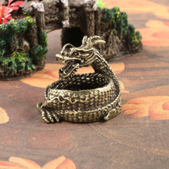 Brass Collectible Dragon Ashtrays Ash Holder Small Vintage Dragon Incense Burner 07FC0E-D4 - KOEEK